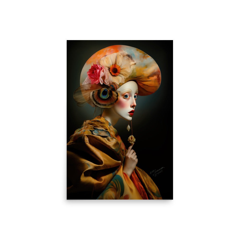 Ancestors Elowen Frost Wall Art - 20x30 Elegant Home Decor Print