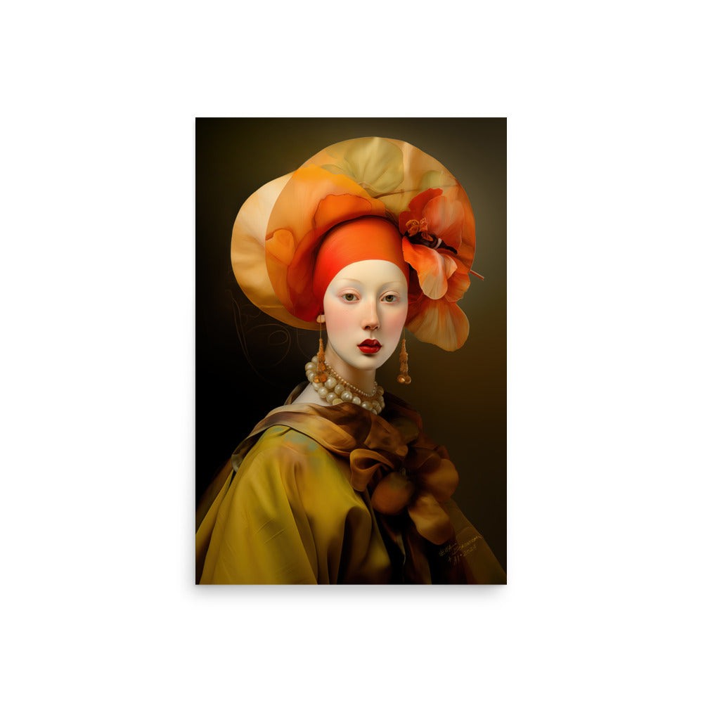 "Ancestors Araminta Celeste Collection - The Enigmatic Muse Wall Art 20x30 Front View"