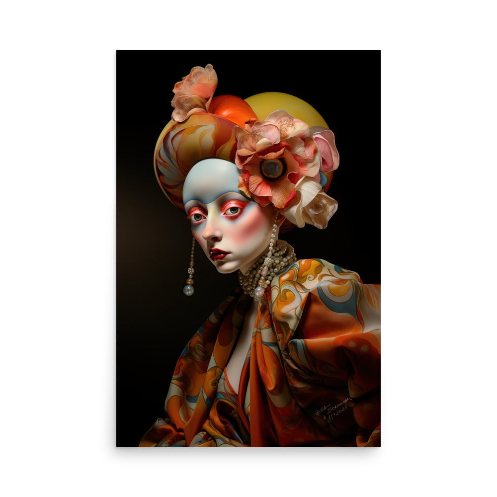 "Ancestors Persephone Wilde Collection - The Sophisticated Eccentric Wall Art 24x36 Front View"